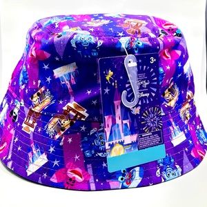 💜 2023 Disney Parks Reversible Bucket Hat -  Designed by Joey Chou 🌟 NEW 🌟
